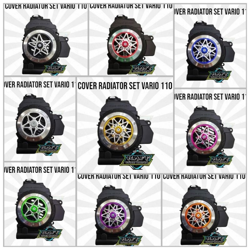 Tutup radiator cover radiator set spiner bintang honda vario 110 techno vario 110 pakai radiator