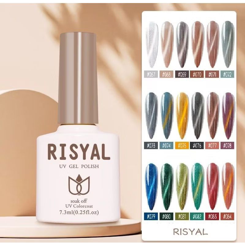 RISYAL WARNA KUTEK GEL UV LED / KUTEK EYE CAT / KUTEKS GEL / GEL POLISH / SOAK OFF / NAIL Pontianak