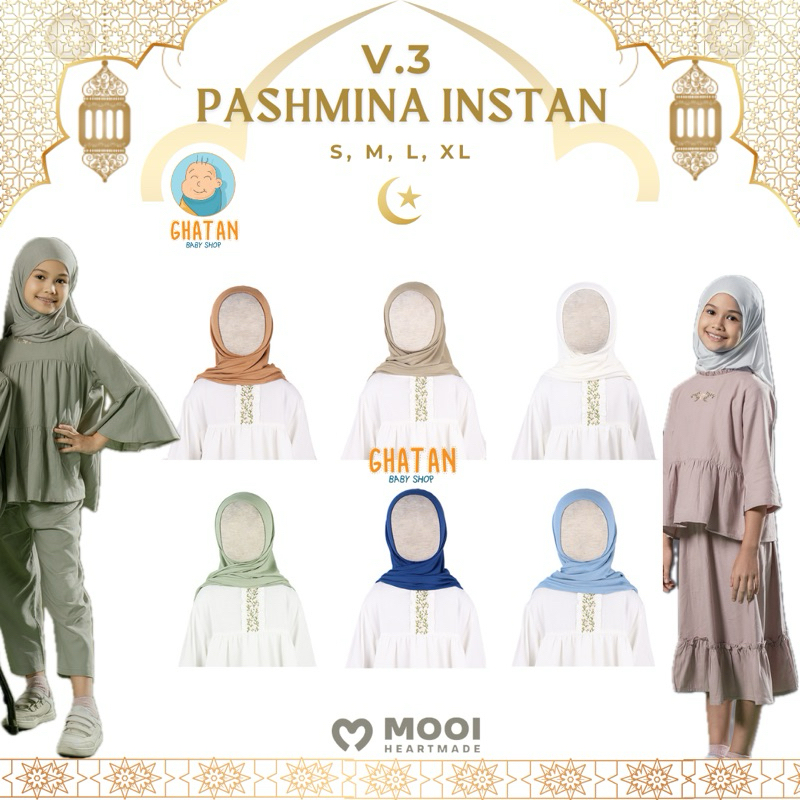 MOOI PASHMINA INSTAN ANAK - HIJAB PASHMINA INSTAN ANAK