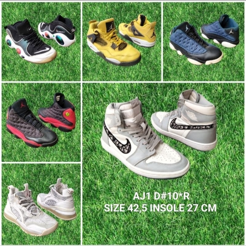 SEPATU JRD_AJ1 D*10*R MADE IN ITALY CUSTUM BY SOLEDEBRIEF RARE ITEM LIMITED EDITION SIZE 42,5