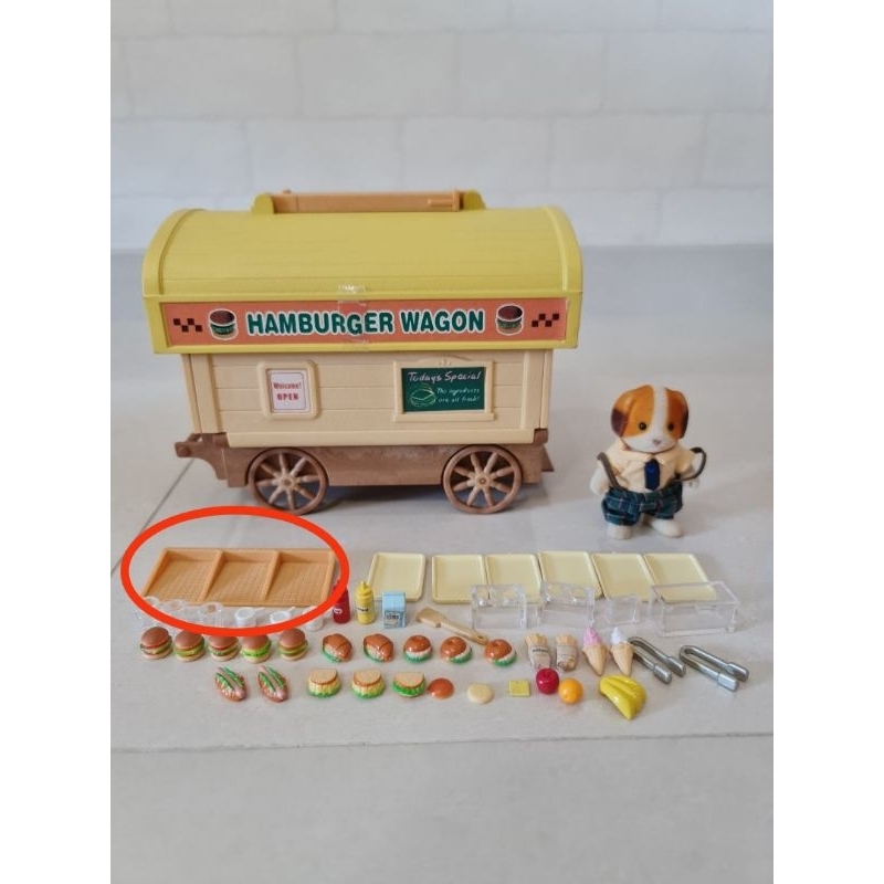 Sylvanian Families Part Hamburger Wagon (TRAY ONLY) Preloved