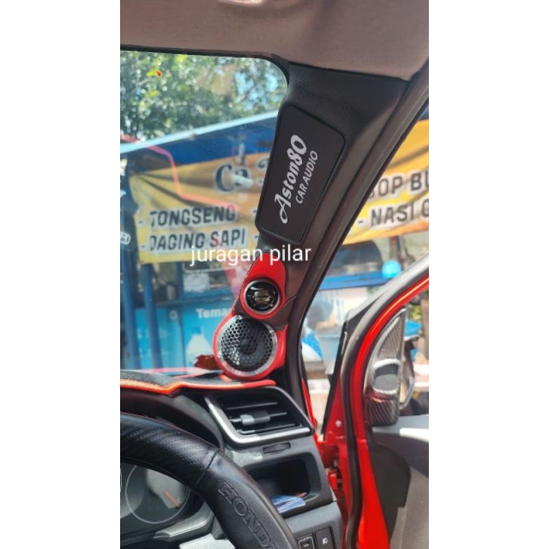Pilar 3 way mobilio, brio, BRV fullset speaker tweeter dan midrange