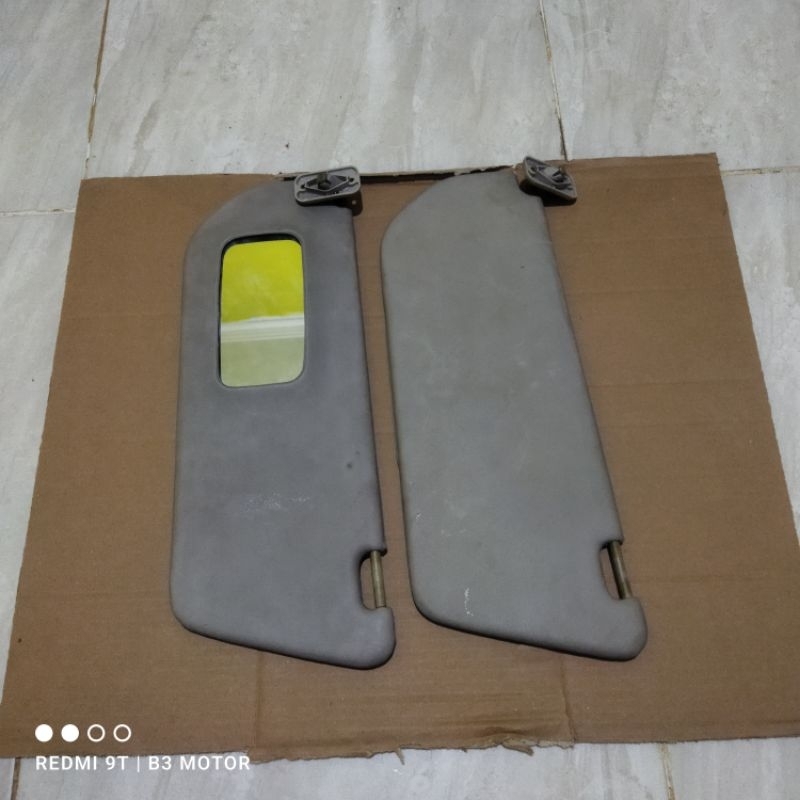 sun visor Avanza Xenia rush Terios universal original Toyota abu tua kiri kanan