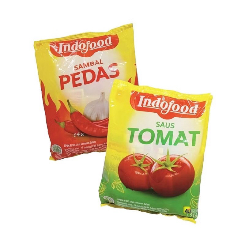 

Indofood Sambal Pedas dan saus Tomat Sachet 8gr