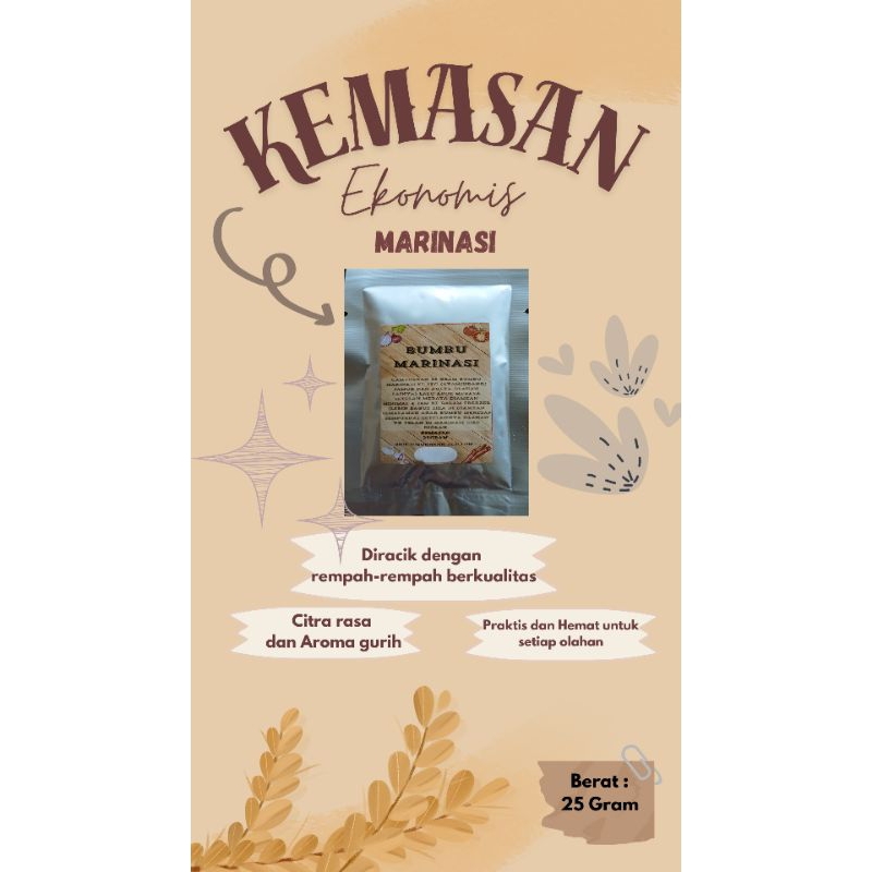 

Marinasi ekonomis 25gram