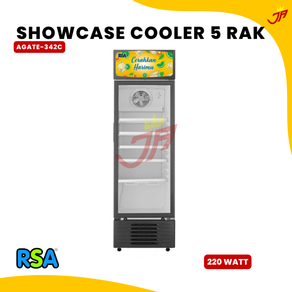 RSA Showcase Cooler AGATE-342C/Showcase 5Rak RSA Agate 342C/Showcase 300 Liter