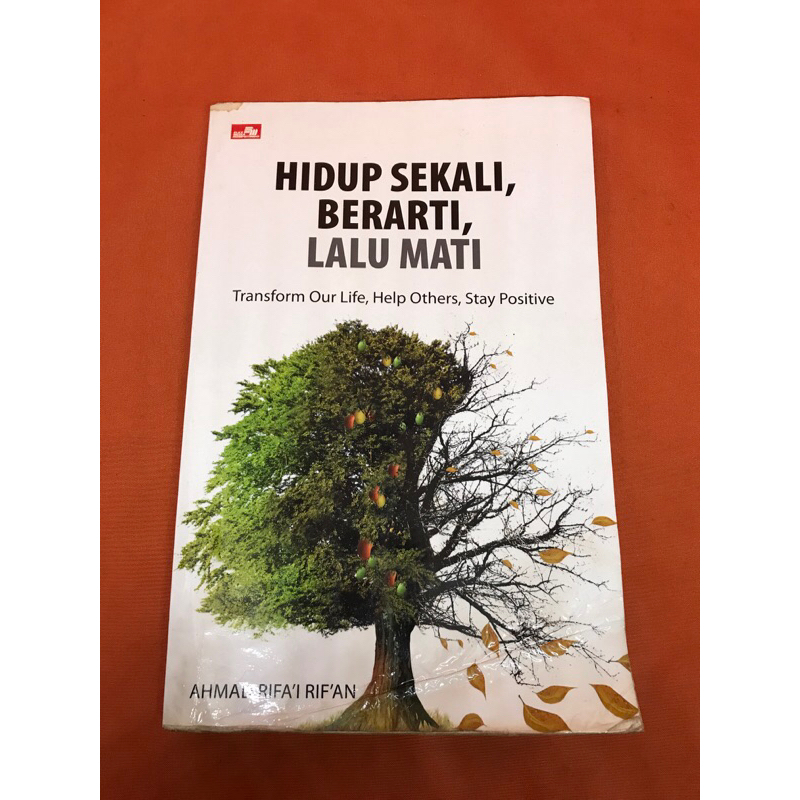 Buku hidup sekali berarti lalu mati
