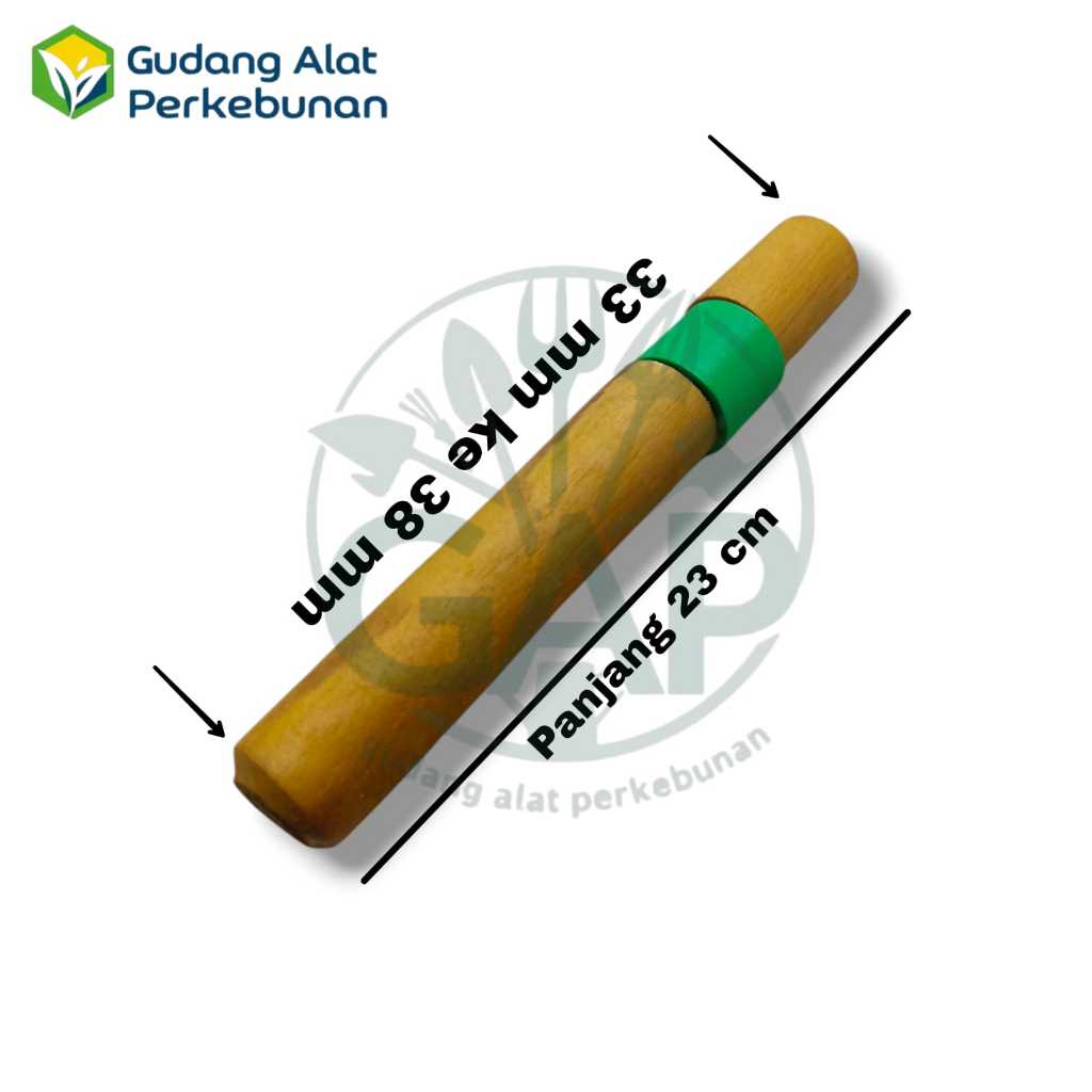 KLEM KAYU PUTAR PIPA EGREK PANJANG 23 CM