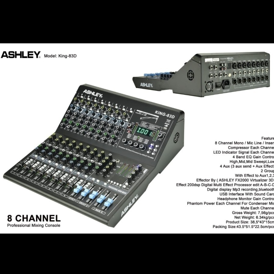 MIXER AUDIO ASHLEY KING 83D / KING 83 D - ORIGINAL