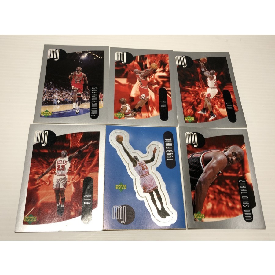 kartu basket upper deck michael jordan 1998-99 Sticker Upper deck Michael Jordan sticker set 36 pcs