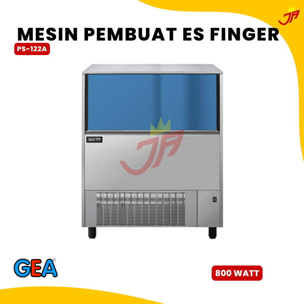 GEA PS-122A Finger Ice Machine Mesin Pembuat Es Batu 96kg/hari 50kg Penyimpanan