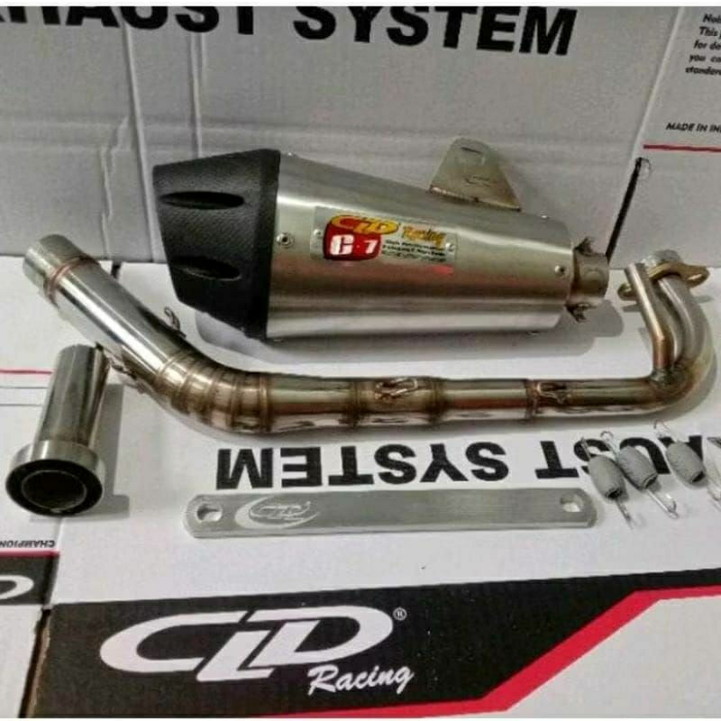 Knalpot Racing Beat,Scoopy,Mio Sporty,Genio,Mio J,Mio M3,Xeon Rc/Gt,Fino 125 Type C7 by CLD Racing O