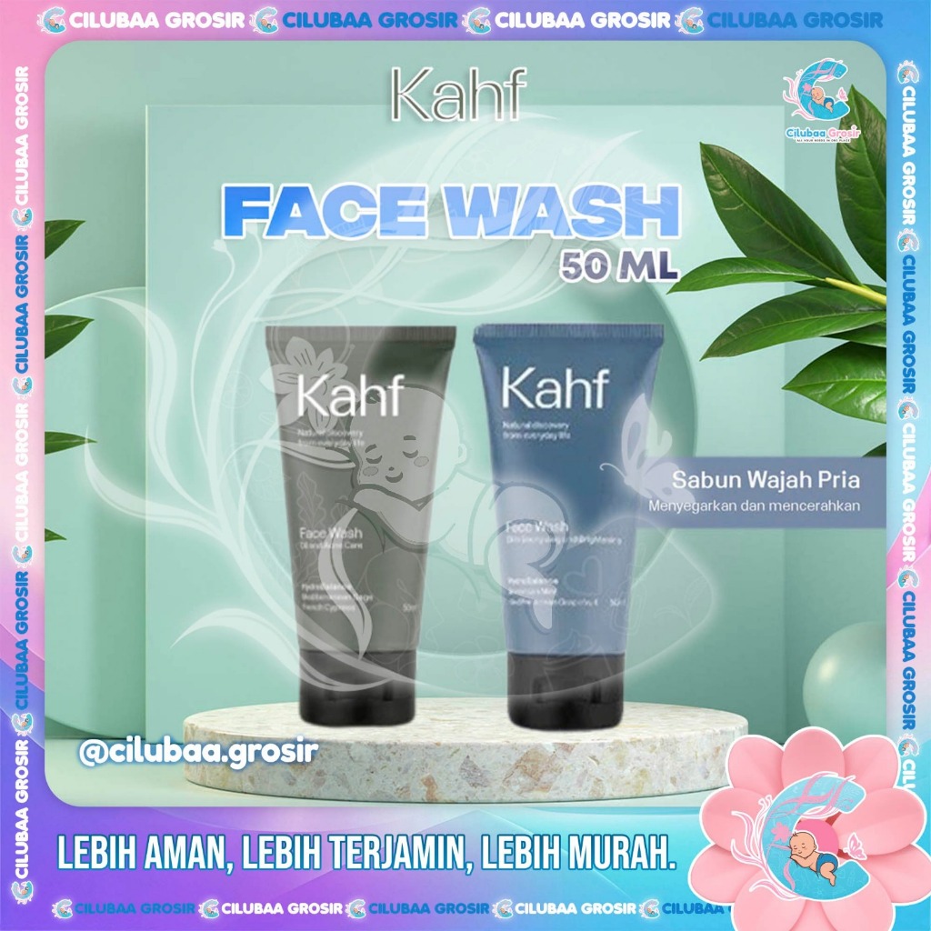 KAHF Face Wash 50ml || Oil and Acne Care Face Wash || Skin Energizing and Brightening Face Wash || S