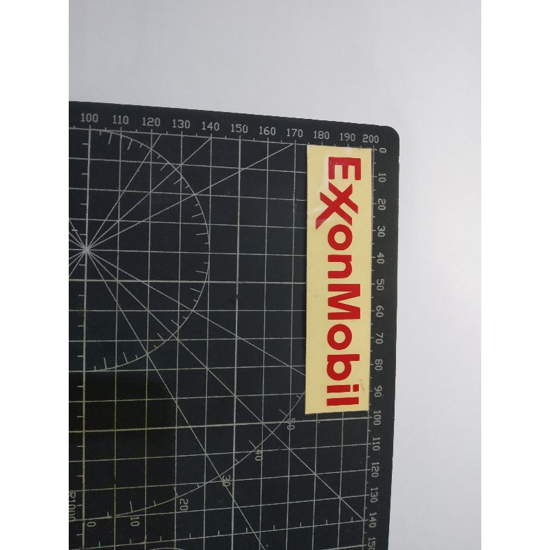 stiker cutting Exxon mobil