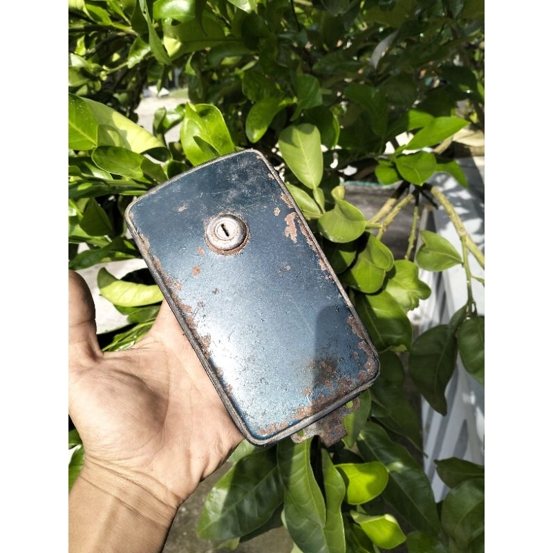 Tutup tangki kotak gl100 gl125 original paint biru cat ori biru