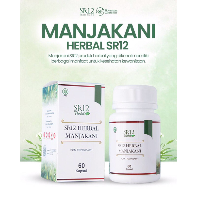 MANJAKANI SR12 / PROMIL / SOLUSI KEPUTIHAN / ATASI MASALAH KEWANITAAN/ MANJAKANI SR12 /HERBAL KISTA