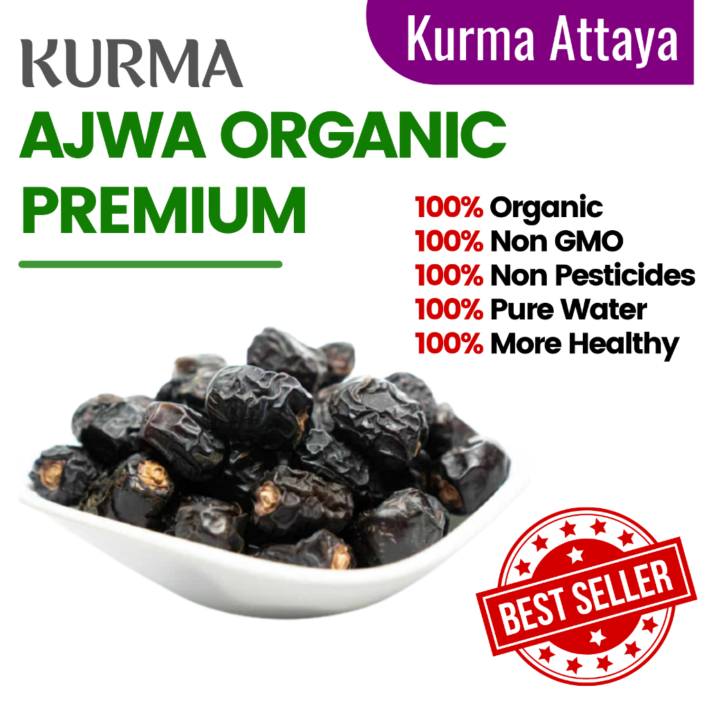 

Fresh Kurma Ajwa Madinah Organic Premium Lebih Empuk