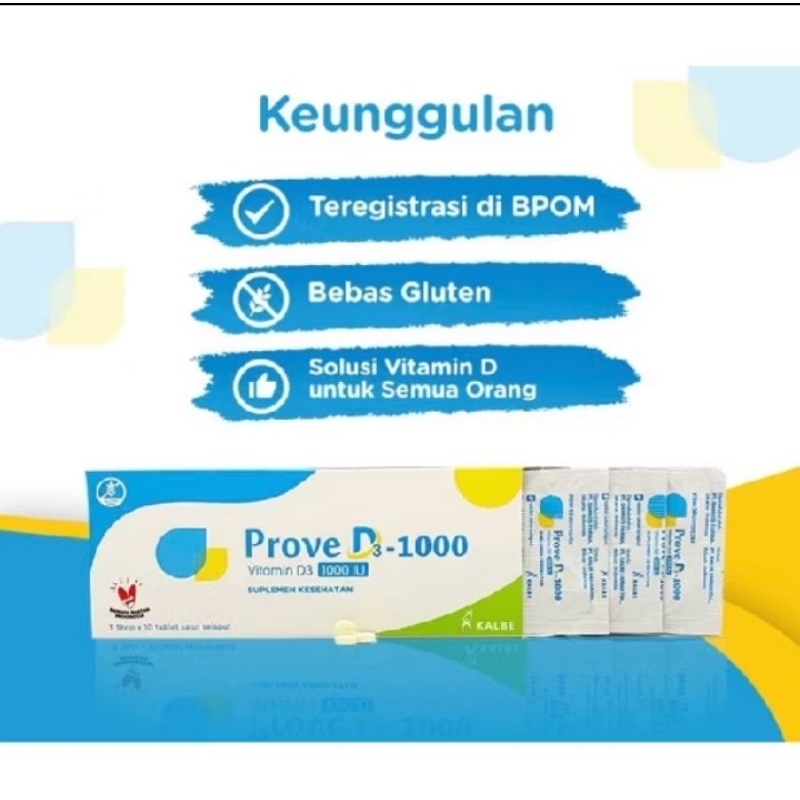 Prove d3 drop 1000IU 3strip/30tablet