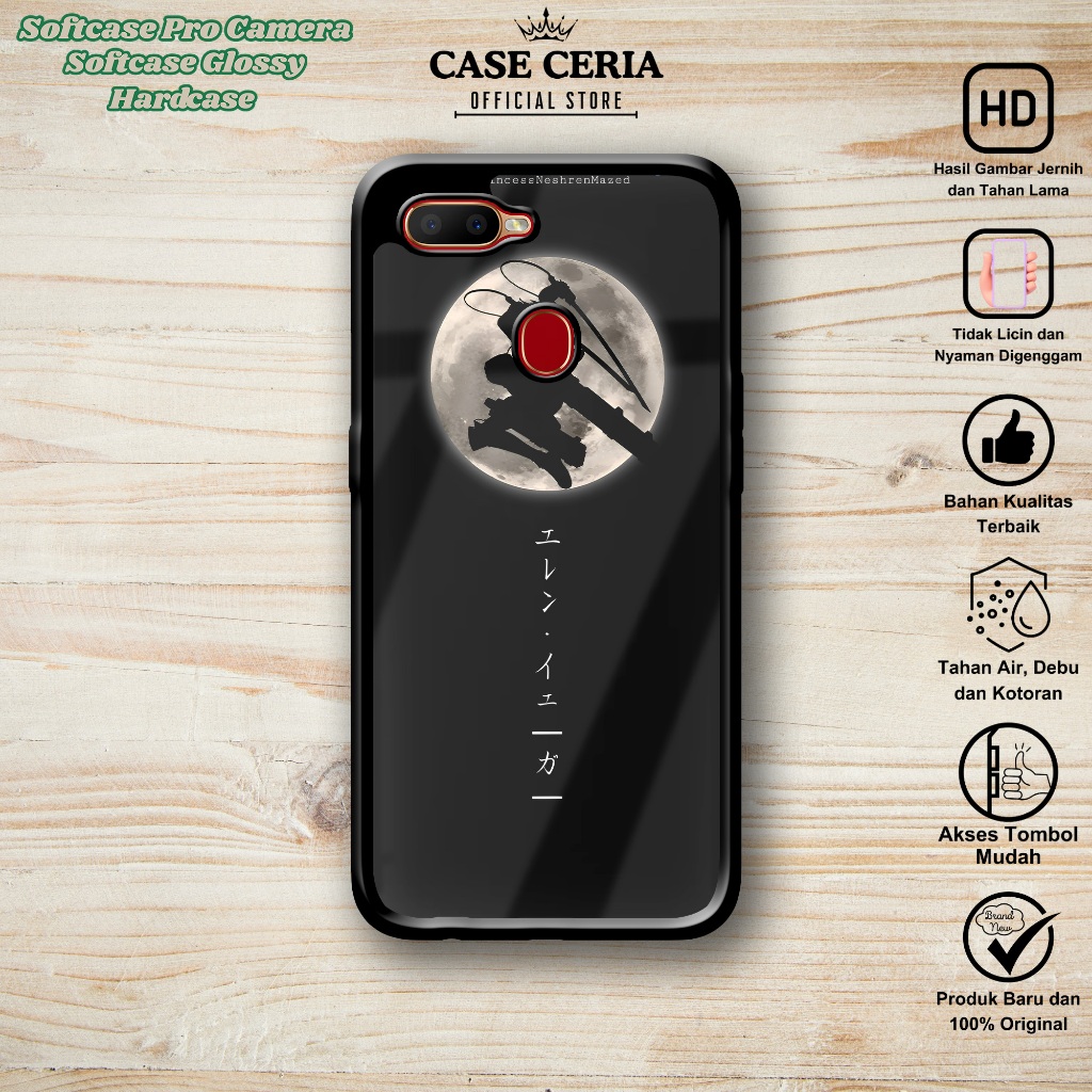 Case Oppo A12/ A7/ A5S/ A11K/ F9 - Casing Oppo A12 A7 A5S A11K F9 Anime AOT – Softcase Pro Camera