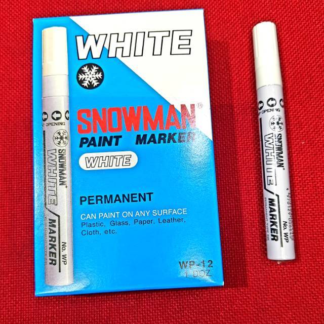 

SPIDOL SNOWMAN PAINT MARKER WHITE PUTIH