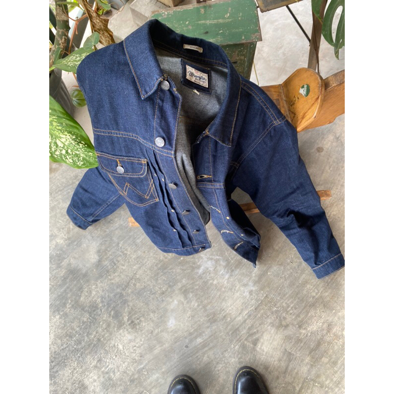 jaket trucker denim wrangler