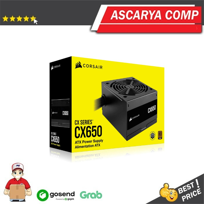 CORSAIR CX Series CX650 650 Watt 80 PLUS Bronze ATX Power Supply DiM