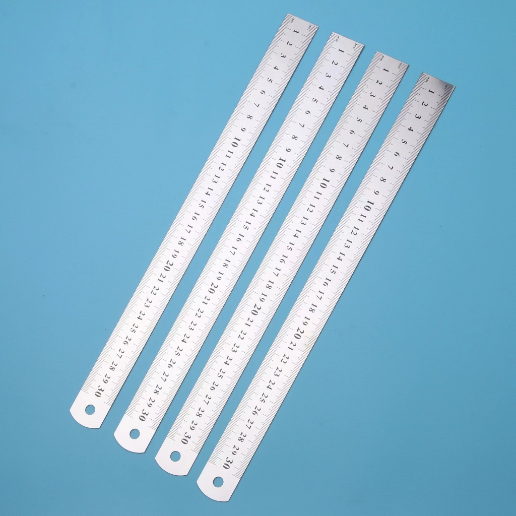 

(BY) Penggaris Besi 30Cm Stainless Steel Ruler Multifungsi / Perlengkapan Sekolah Kantor