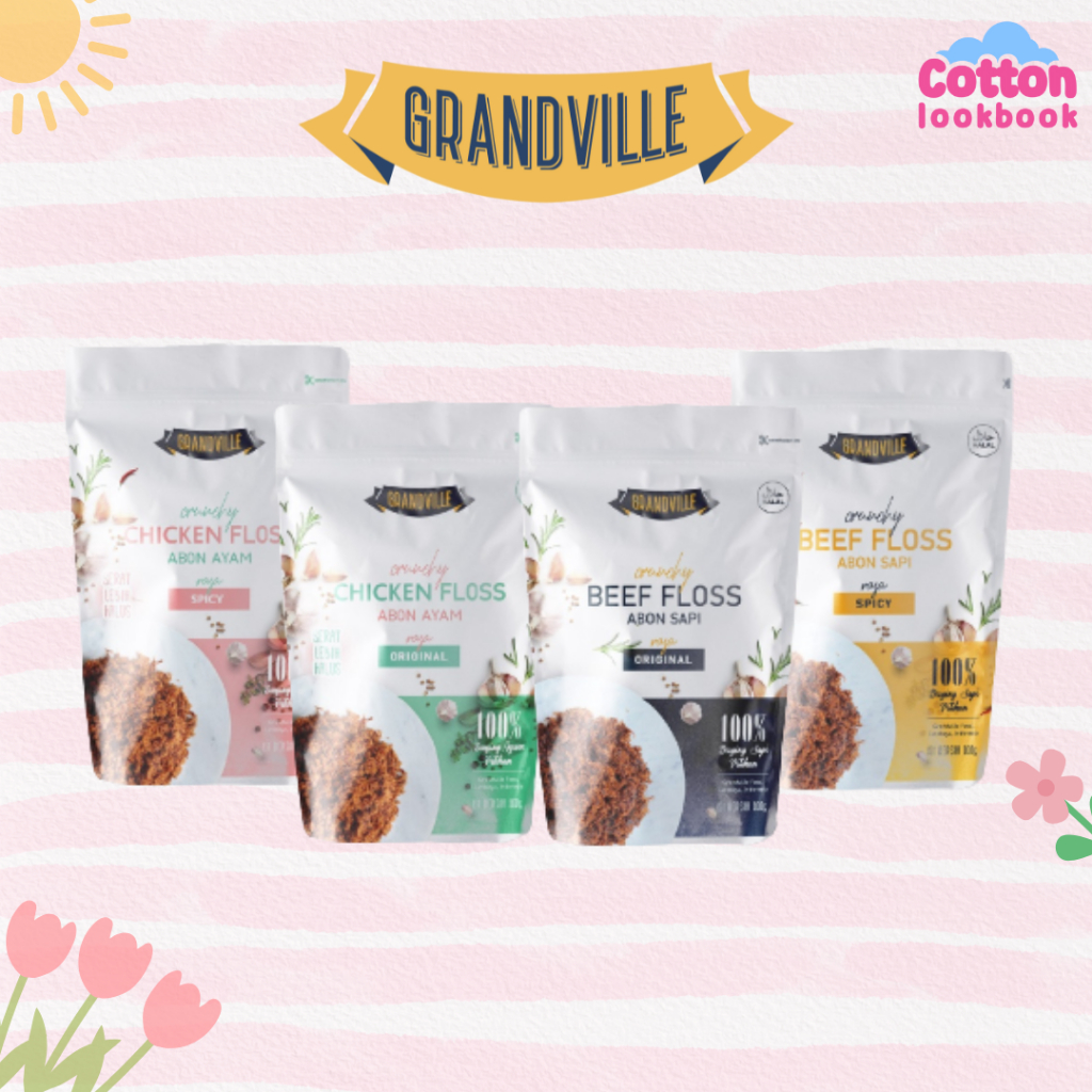 

GRANDVILLE ABON SAPI & AYAM 100gram / Abon Anak Bayi Grand Ville Beef floss / Chicken floss / BANDUNG