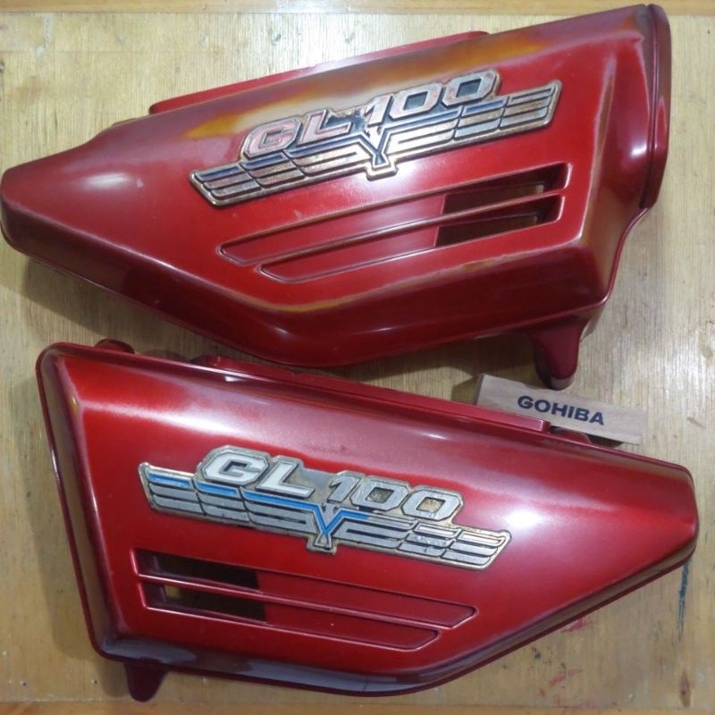 box aki gl100 oripaint/tepong gl100 original/tepong gl100 merah ori