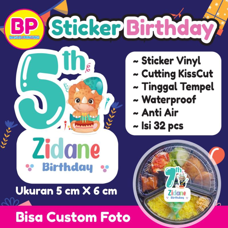 

Ay00! Isi 32 pcs Sticker Ulang Tahun Anak Sticker Karakter Bento Birthday Sticker Anak souvenir New