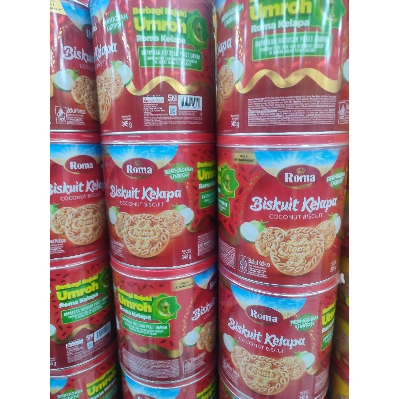 

roma kelapa can 345gr / biskuit roma kelapa can