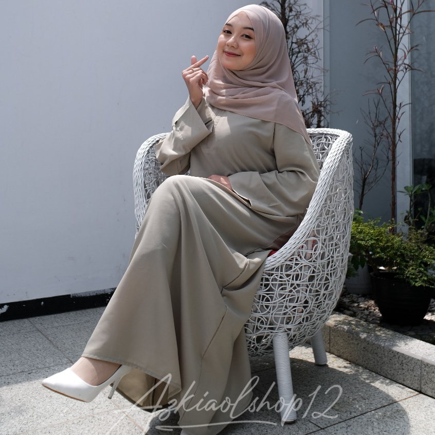 abaya mekkah ori/gamis wanita remaja/abaya remaja aesthetic/baju gamis/dress abaya