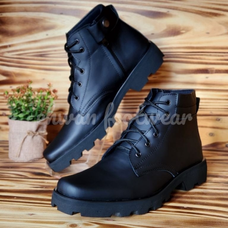 KODE F87S terbaru sepatu pdh pria insole radial bahan full kulit sapi asli TNI ABRI SCURITY POLRI