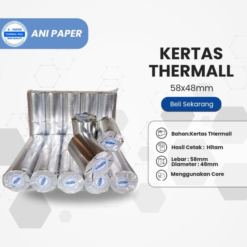 

kertas thermal 57mmx48mm isi 5roll