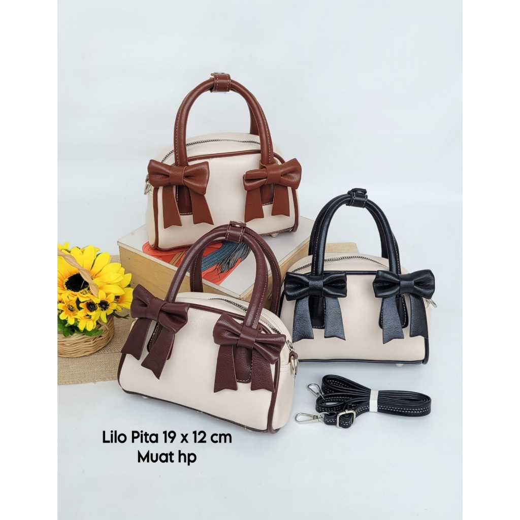 [RC] Tas tangan wanita Lilo model Pita - Tote Bag Untuk Pesta Kondangan