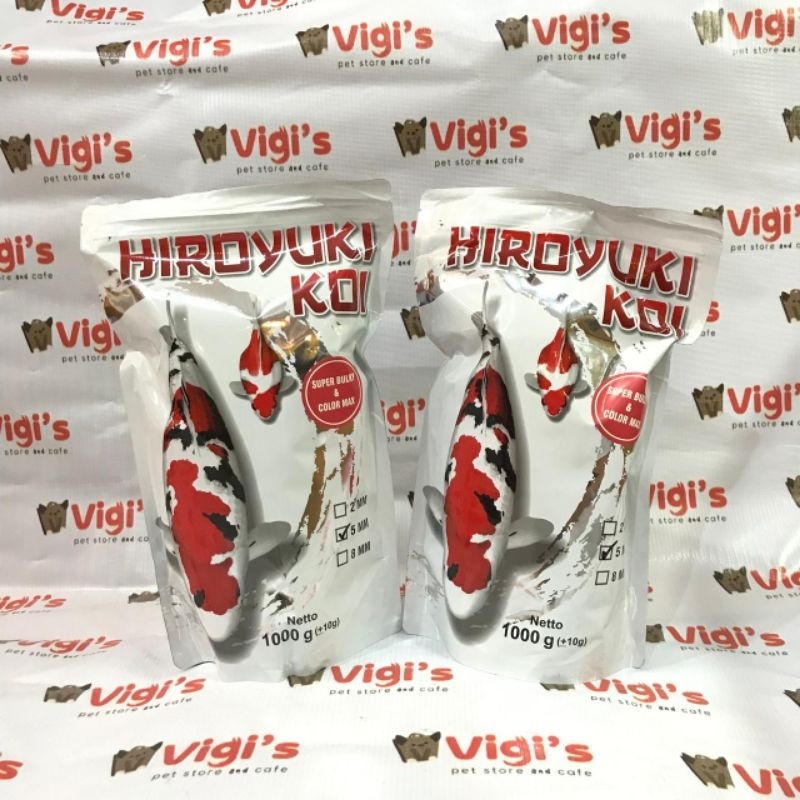 HIROYUKI - Pakan Koi 1kg - Super Bulky & Color Max