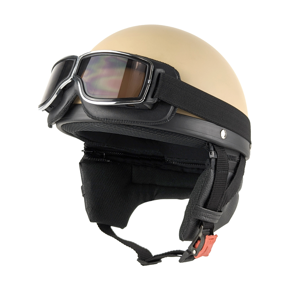 Helm Chips VIntage Retro Dewasa Helm Setengah Kepala Original Free Herorider Kacamata