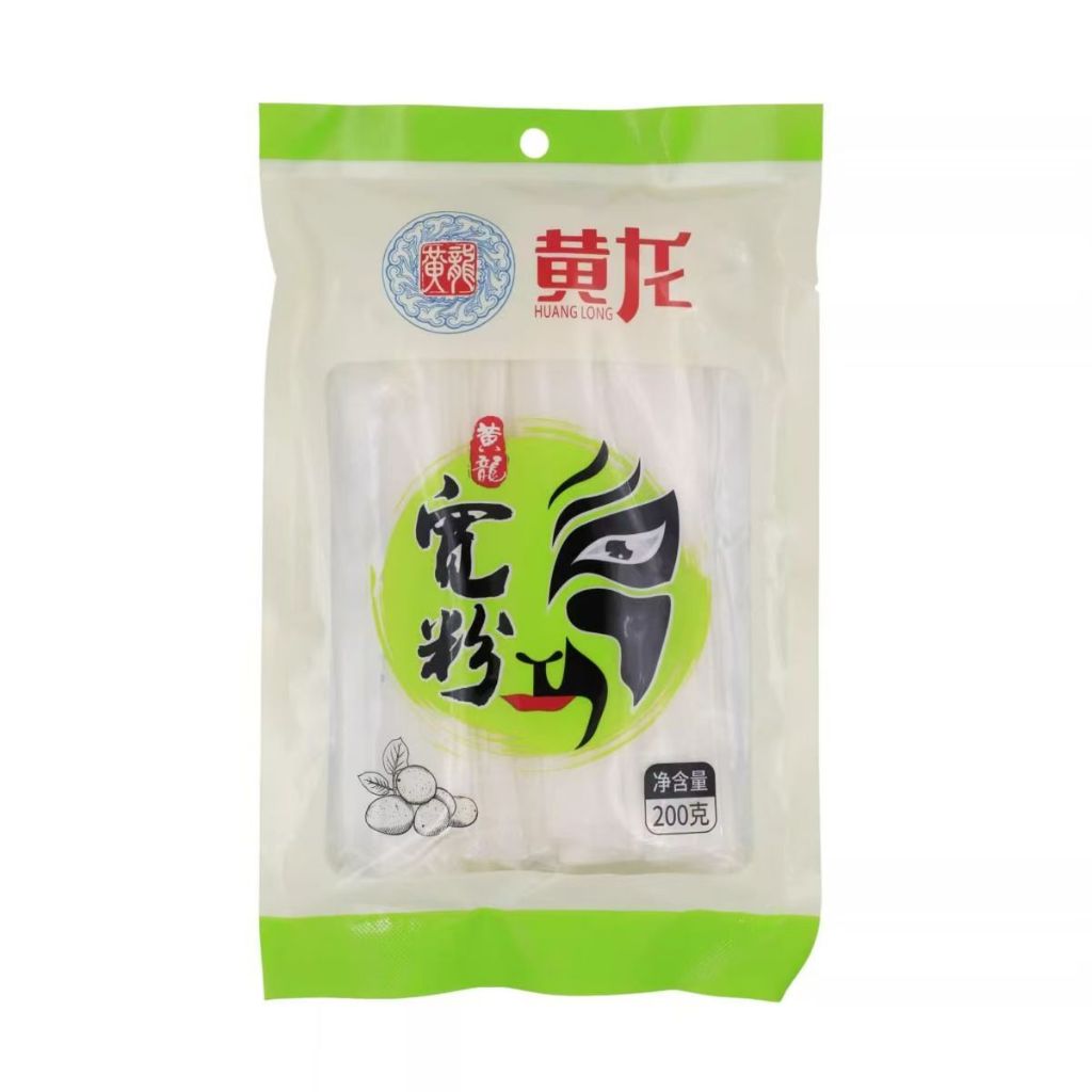 

Huanglong Mie Ubi Lebar 黄龙宽粉 Hot Pot Mie Sichuan Fentiao Vermicelli Glass Noodles Fen Tiao