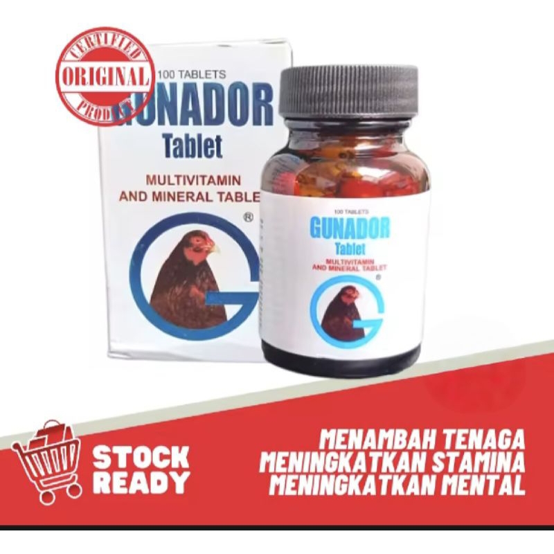 Gunador multivitamin /Ganador vitamin ayam laga stamina agresif mental ayam laga