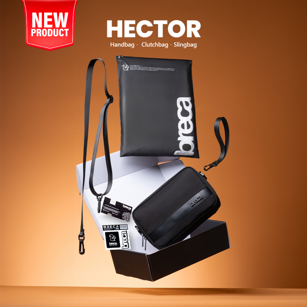 Breca - Handbag Hector tas tangan pria Tas selempang anti api dan air waterproof