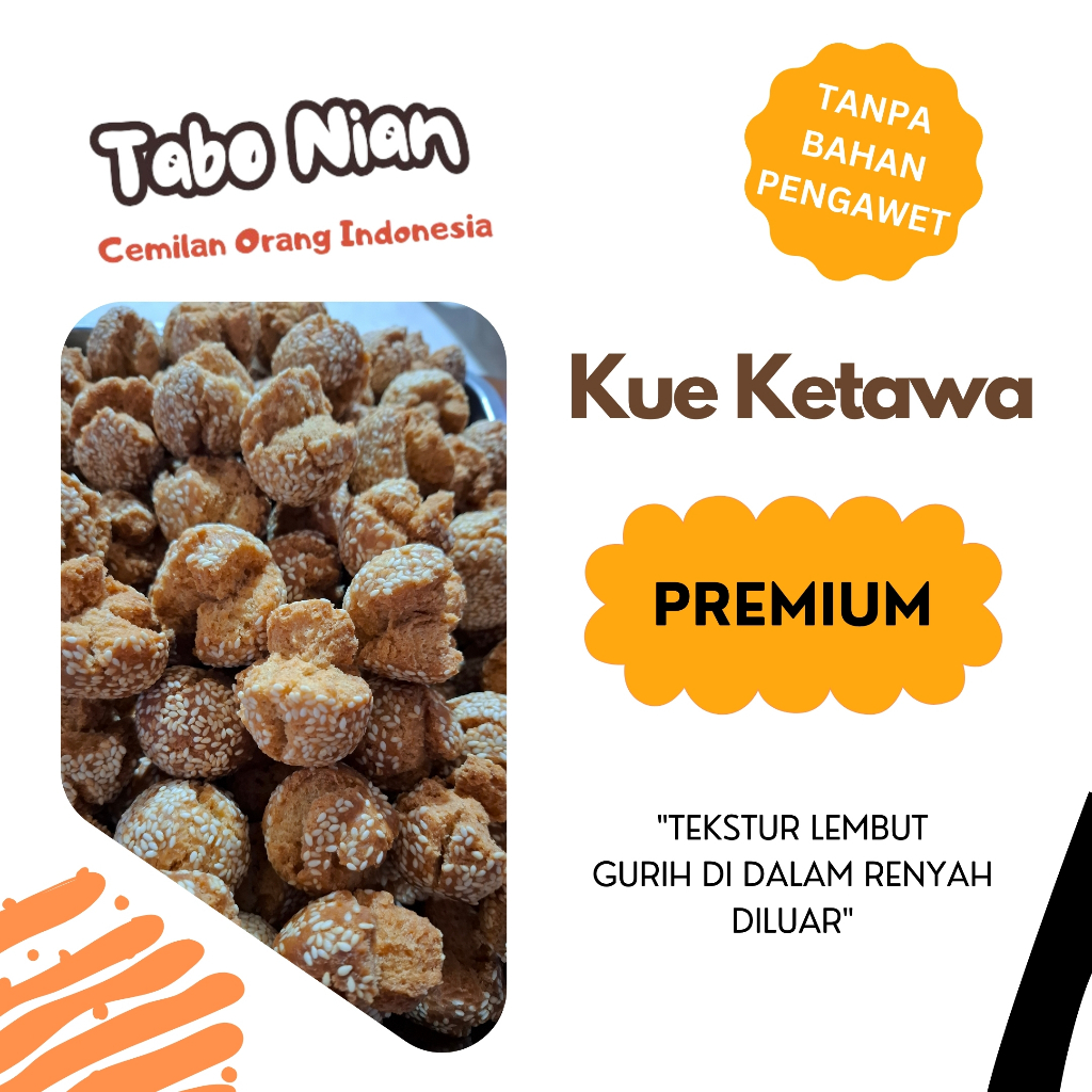 

Kue Ketawa Wijen Premium Wisman 1kg 500gr 250gr Enak Gurih Lembut Tanpa Pengawet Halal