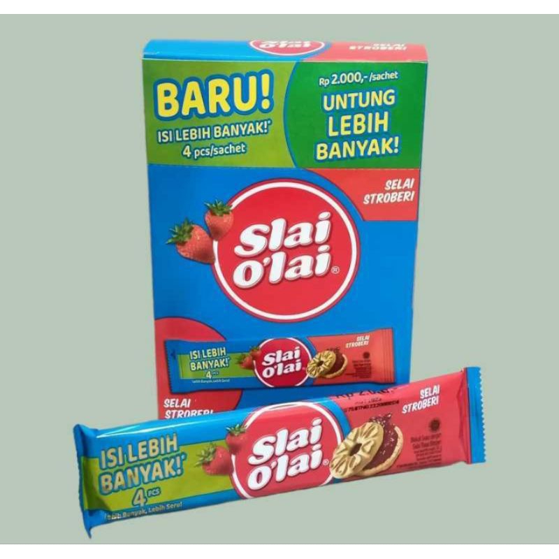 

Slai O'lai Biskuit Strawberry Biskuit Slai Olai 1 pack 10 @32gr Bandung