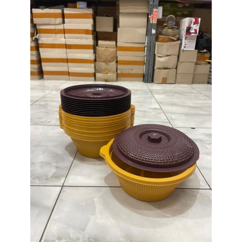 Bakul Nasi Bulat + Tutup / Wakul Jaring / Baskom Nasi