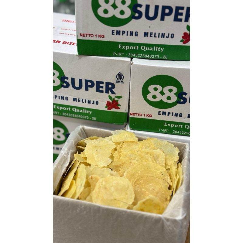 

emping mentah 88 & cahaya 1kg sekotak