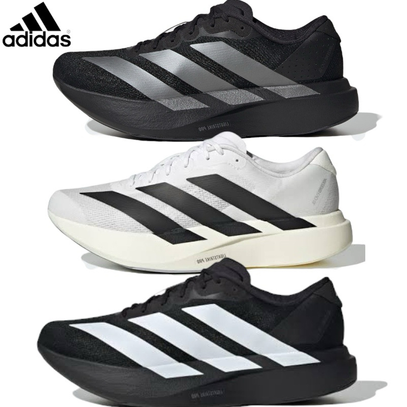 SEPATU RUNNING OLAHRAGA ADIDAS ADIZERO ADIOS PRO EVO 1 BLACK WHITE