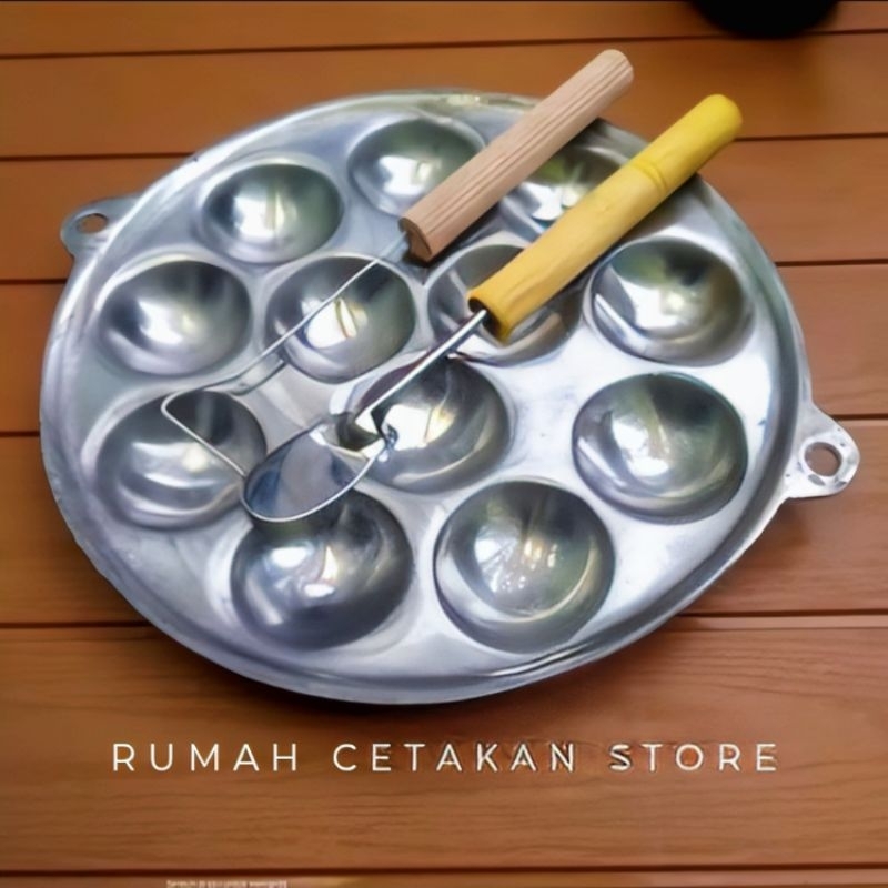Cetakan Takoyaki 12 Lubang /Cetakan Martabak Telor Mini /Cetakan Telor Puyuh