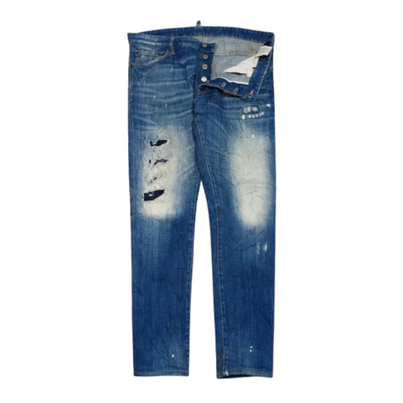CELANA JEANS RIPPED DSQUARED2 SIZE 34 SECOND
