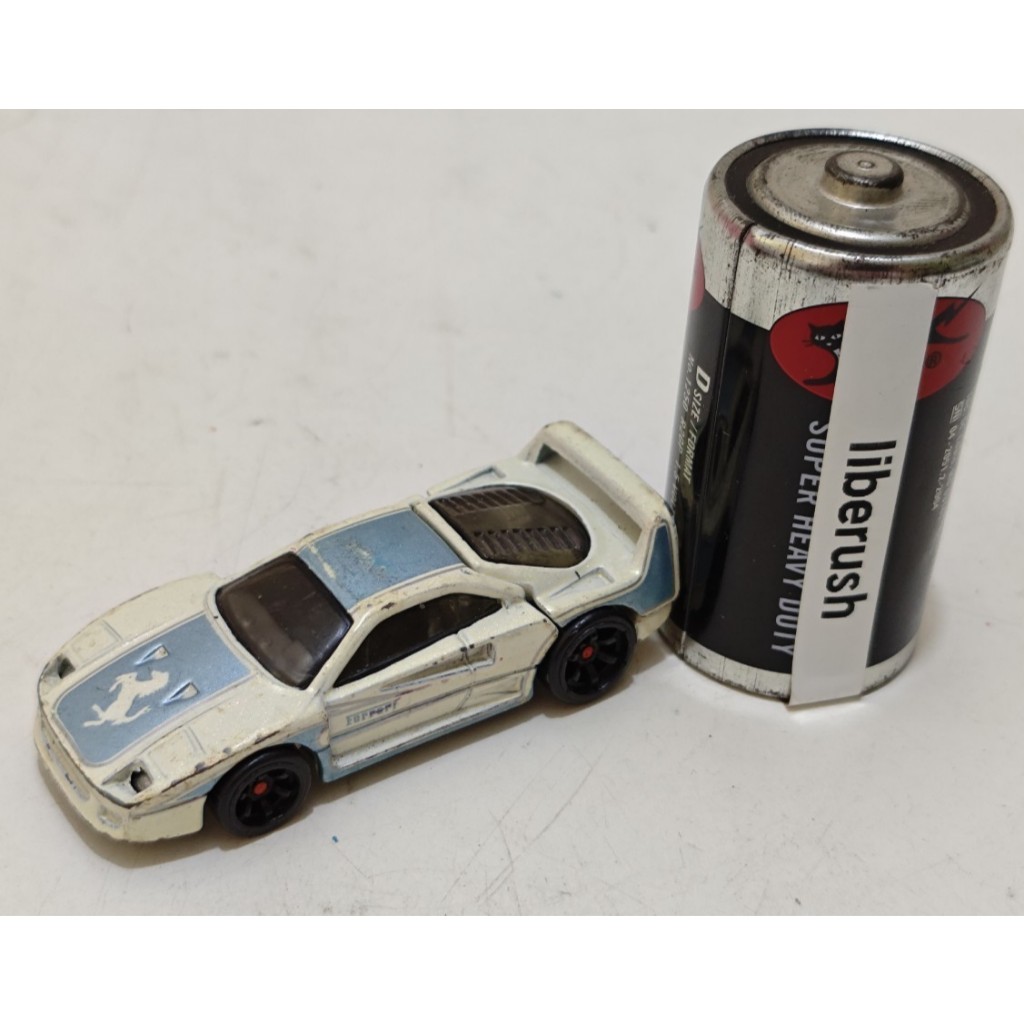 Diecast hotwheels ferrari f40 racer white 2007