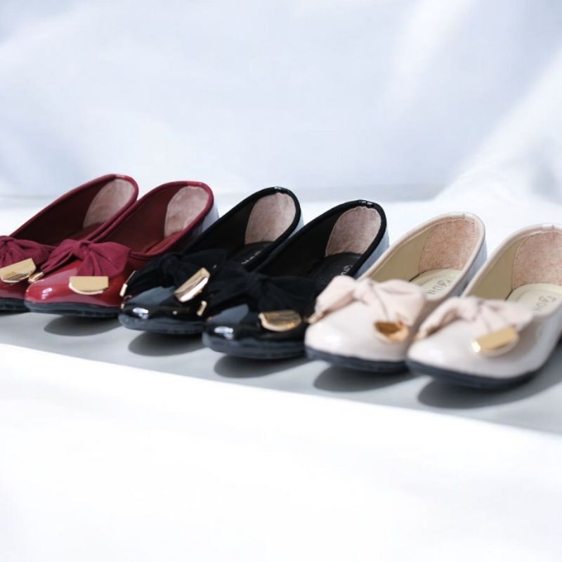 NEW Flat shoes by.zdn SW18 panses ballerina wanita