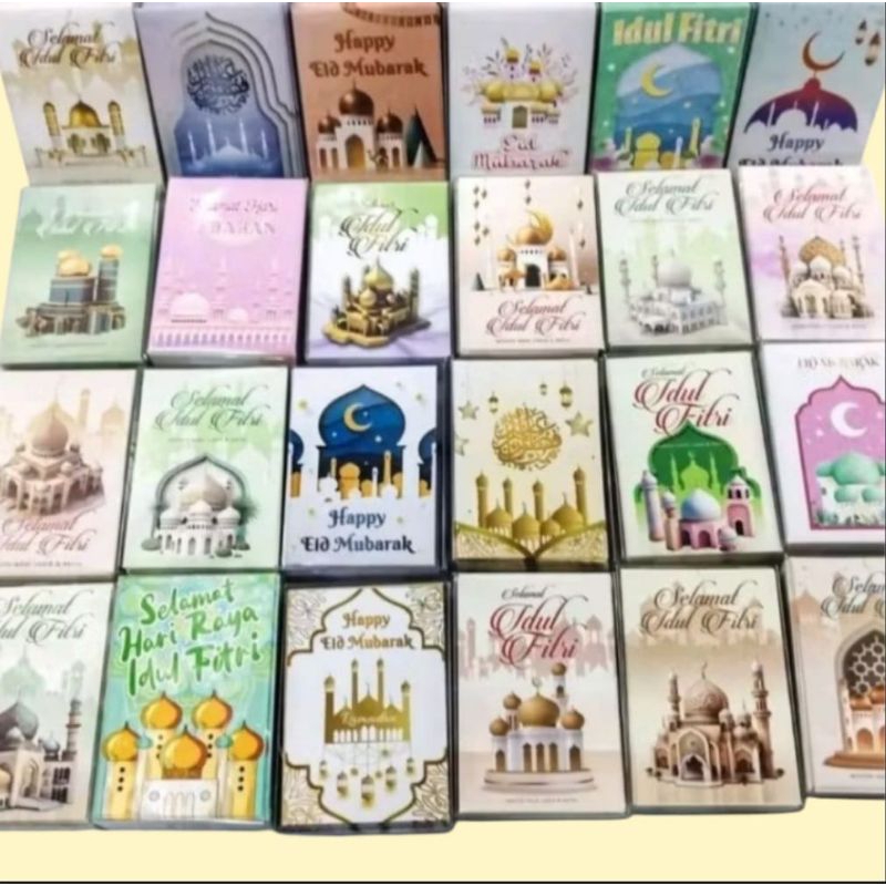 

Amplop lebaran idul fitri isi 50 lembar amplop karakter lucu islami eid Mubarak